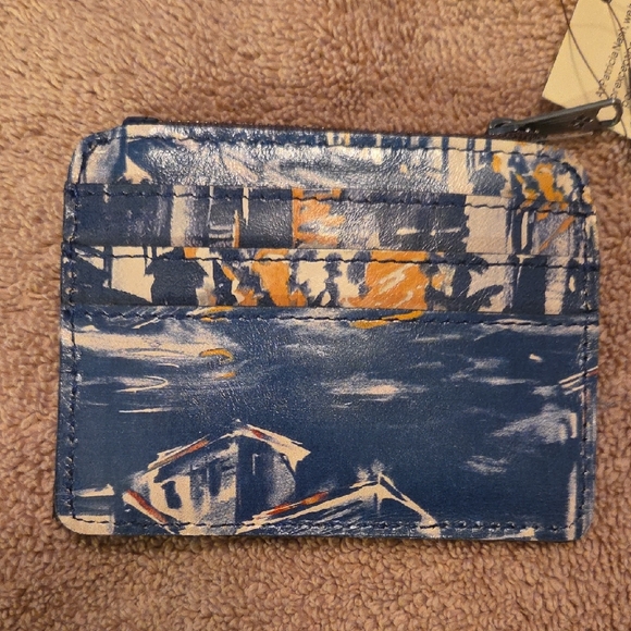 Patricia Nash NWT Navy and Multicolor Leather Card Holder - Picture 6 of 8